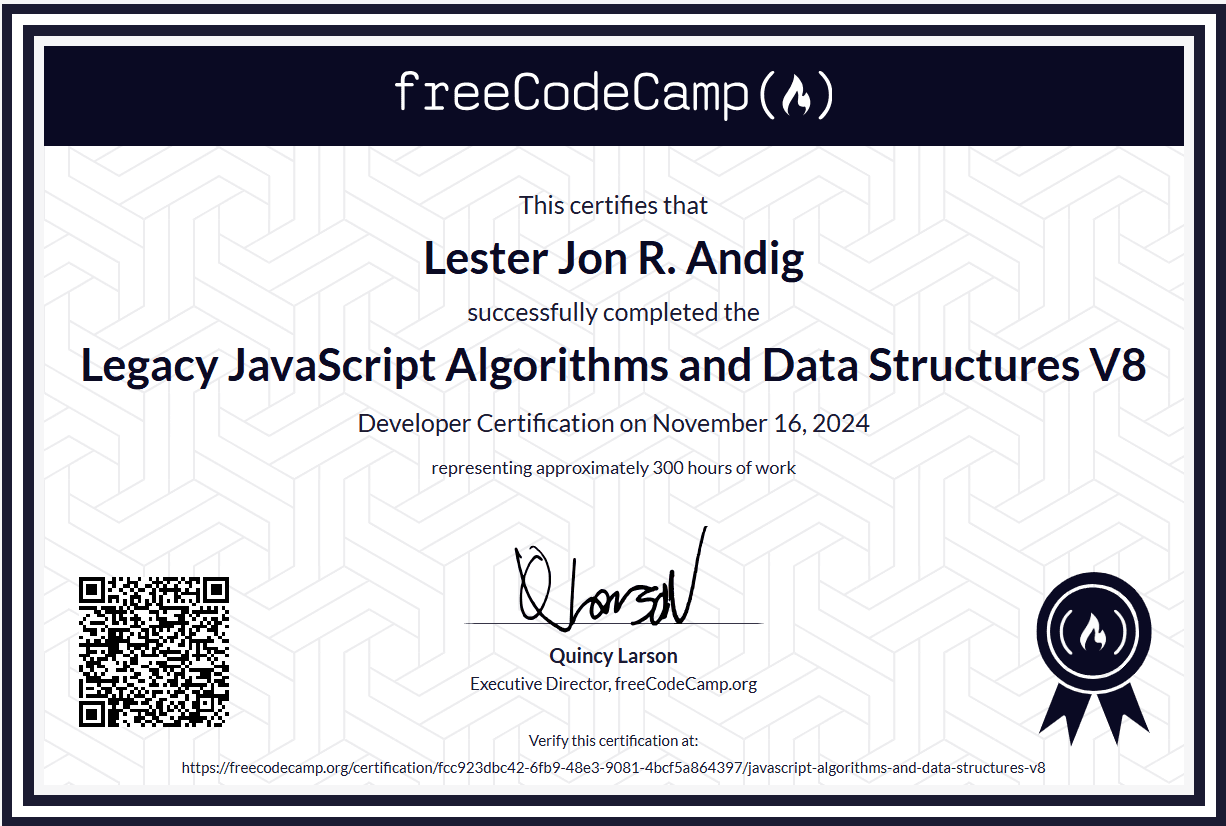 JavaScript Algorithms & Data Structures