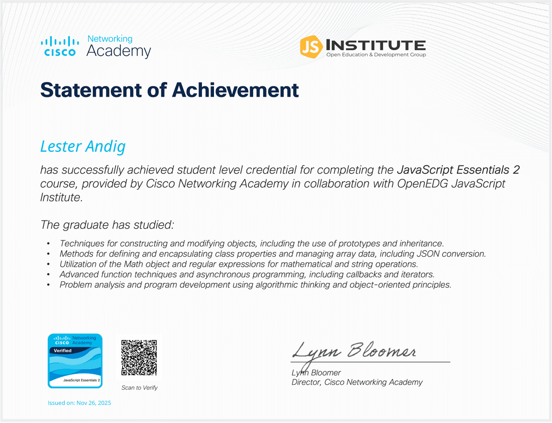 Javascript Essentials 2