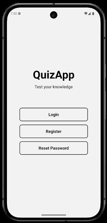 Mobile Quiz App screenshot 1